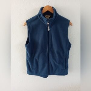 WOOLRICH Slate Blue Fleece Women's Vest | M